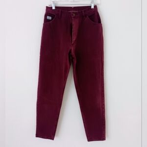 🍇VTG maroon hi rise mom jeans